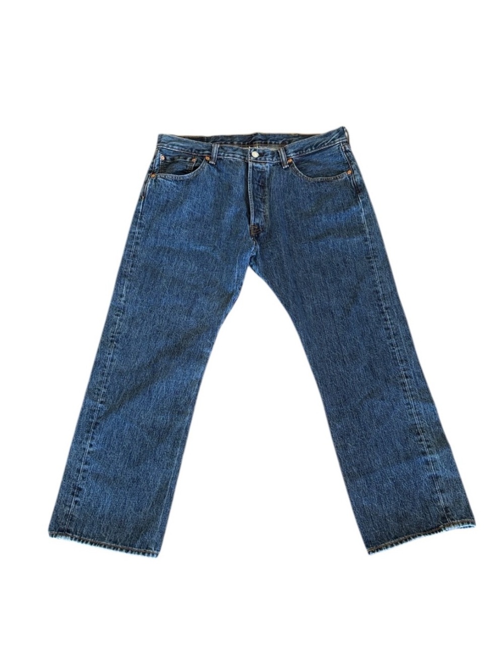 Levi’s 501 Blue Buttonfly Straight Leg Jeans Size 38 x 29